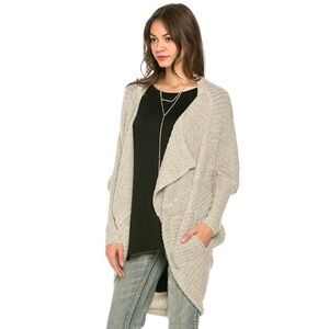 RXB Wool Blend Dolman Cardigan Sweater